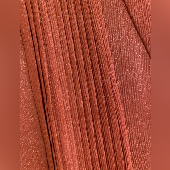 REISS UK Genie Long Maxi Shirt Dress in Augburn Orange - Picture 7 of 7